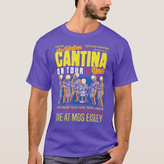 モス・アイズリーでライブするCnaバンド おもしろ Tシャツ (正面)