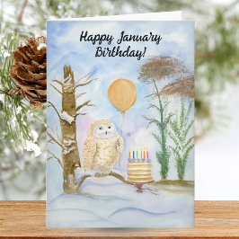 モズクイの1月誕生日 カード