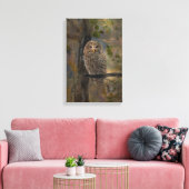 モズクイフクロウの絵画 14 x 28 キャンバスプリント (インサイチュ (リビング))