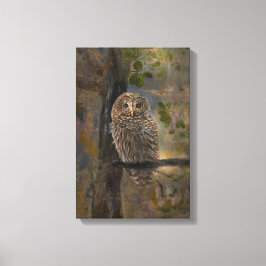 モズクイフクロウの絵画 14 x 28 キャンバスプリント