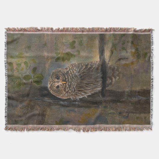 モズクサギの絵画 14 x 28 スローブランケット (正面)