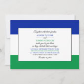 モソトの旗、レスothoの結婚式の旗 招待状 (正面)