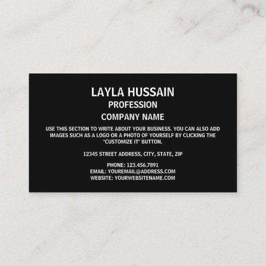 モソト国旗とコート・オブ・アームズ、レソト国旗 名刺 (裏面)