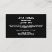 モソト国旗、レソト国旗 名刺 (裏面)