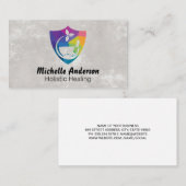 モタールペッスル薬のロゴ | ホリスティック癒しロゴ 名刺 (正面/裏面)