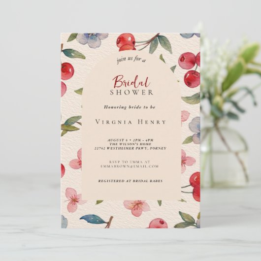 モダコケットさくらんぼエンウナグランデュッカデノビア 招待状 (スタンド正面)