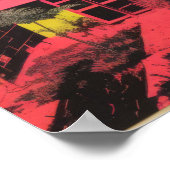 モダニストのステップ:ピンクの建築ビジョン ポスター (角)