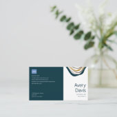 モダニストエレガントアーキテクト、ミッドナイトグリーン 名刺 (スタンド正面)