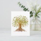 モダニストカラフルツリー13 ポストカード (スタンド正面)