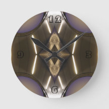 モダニストクロムデザイコンテンポラリーナークロック