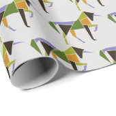 モダニストモダンユニコーン抽象芸術タングラム ラッピングペーパー (ロールコーナー)