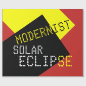 モダニスト太陽のEclipseのカスおもしろいタブル ラッピングペーパー (フラット)