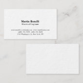 モダニスト電気エンジニアビジネスカード 名刺 (正面/裏面)