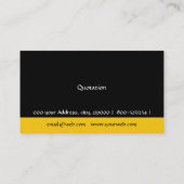 モダニストBゴールデンブはっきりしたラックールクモノグラム 名刺 (裏面)