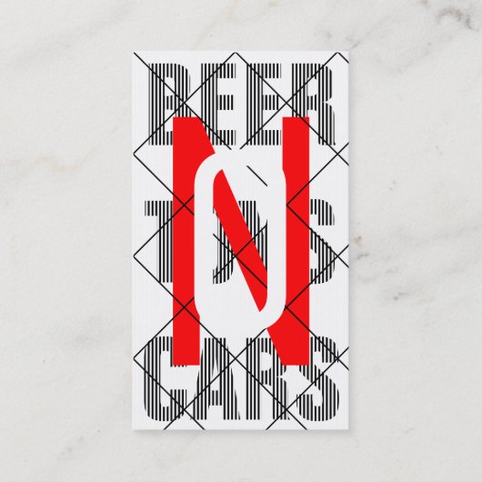 モダニズムのカード 名刺 (裏面)