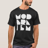 モダニズムの太字ロゴデザイン Tシャツ (正面)