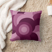 モダニズムの紫の抽象芸術幾何学 クッション (ブランケット)