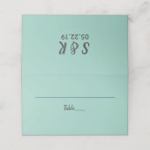 モダニズムレトロ |の結婚座席表 プレイスカード (外部開封)