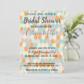 モダニズムレトロ |ブライダルシャワー 招待状 (スタンド正面)