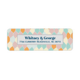 モダニズムレトロ |差出人住所ラベル ラベル