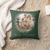 モダニズム家族写真クリスマスリース クッション (ブランケット)