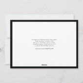 モダンあいさつカスタム色フォトフレームのクリスマス シーズンカード (裏面)