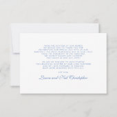 モダンあじさいダスティブルー結婚の感謝 サンキューカード (正面)