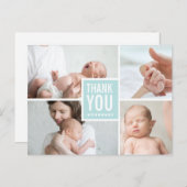 モダンありがとうお誕生日おめでとうございます ポストカード (正面/裏面)