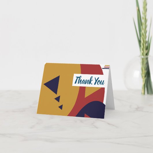 モダンありがとうごオーガニックざう サンキューカード (正面)