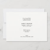 モダンありがとう写真コラージュ新生児誕生 案内状 (裏面)