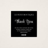 モダンありがとう白黒服気に服カード (正面)