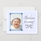 モダンありが来とう！バプテスギフトマグネット マグネット招待状 (正面)