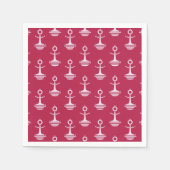 モダンいかりパターン スタンダードカクテルナプキン (正面)