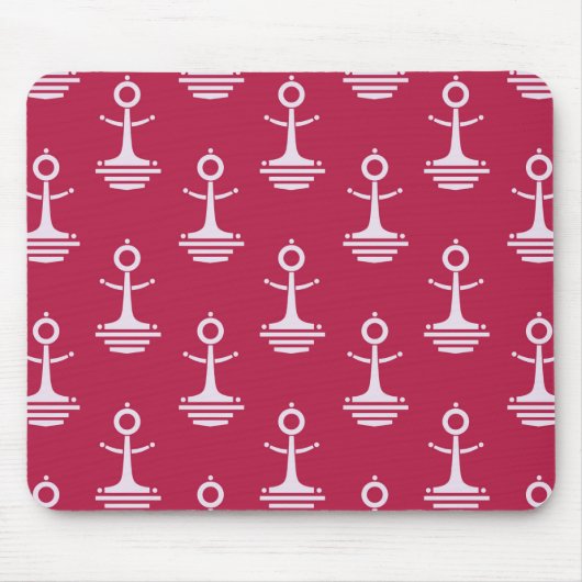 モダンいかりパターン マウスパッド (正面)