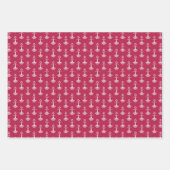 モダンいかりパターン ラッピングペーパーシート (正面2)