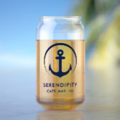 モダンいかりボートロゴ ガラス缶