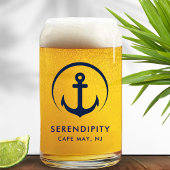 モダンいかりボートロゴ ガラス缶