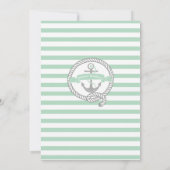 モダンいかり航海のニュートラル 招待状 (裏面)