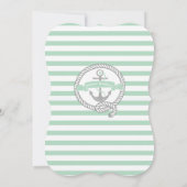 モダンいかり航海のニュートラル 招待状 (裏面)