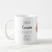 モダンいとこのみギフト'フローラおもしろいハート コーヒーマグカップ (左)