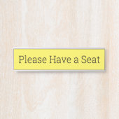 モダンおお洒落席をお願い サインプレート (正面)