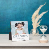 モダンおじいちゃん父の日の文字カスタム写真 フォトプラーク (インサイチュ)