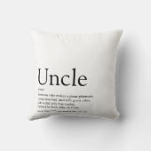 モダンおじさん、関数定義ブラックとホワイト クッション (裏面)