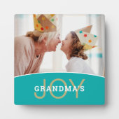 モダンおばあちゃんの喜び写真 フォトプラーク (正面)