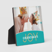 モダンおばあちゃんの喜び写真 フォトプラーク (正面)