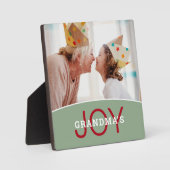 モダンおばあちゃんの喜び写真 フォトプラーク (正面)