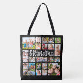 モダンおばあちゃん21フォトコラージュカスタムカラー トートバッグ (正面)