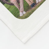 モダンおばあちゃん27フォトコラージュ白パーソナライズされた色 フリースブランケット (角)