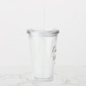 モダンおめでとうのパーソナライズされた種類 アクリルタンブラー (右)