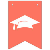 モダンおめでとうズグラッドコーラル卒業 バンティングフラッグ (第1の旗)